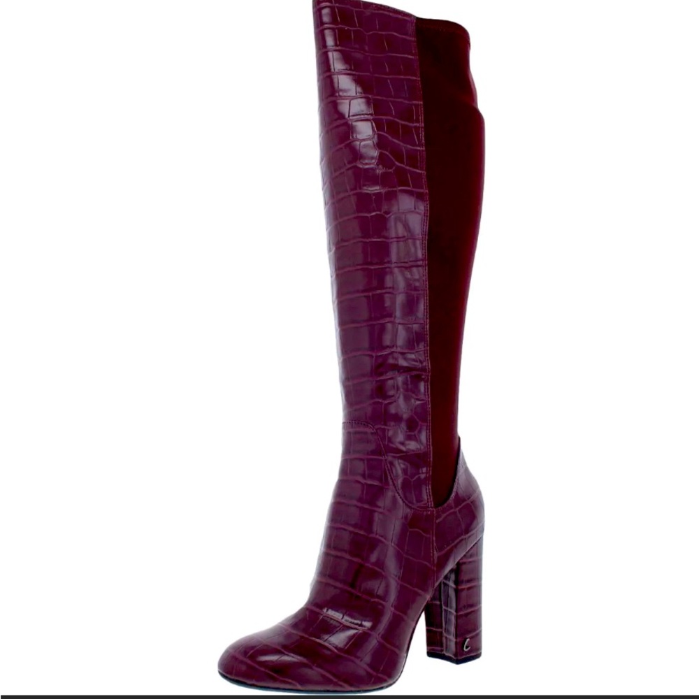 NEW Croc Embossed Tall Boots sz 9.5